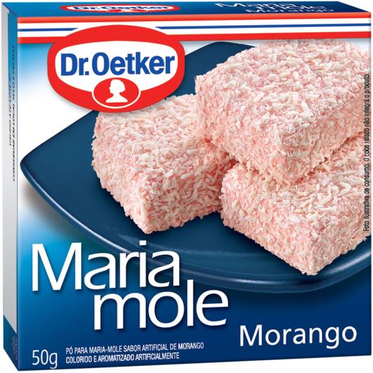 Mistura em pó para maria mole Dr. Oetker sabor morango 50g - Imagem em destaque