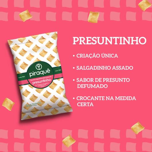Biscoito Salgado Piraquê Presuntinho 100G - Imagem em destaque