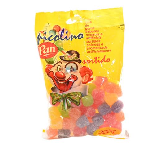 Bala Pan goma picolino sortidos 200g - Imagem em destaque