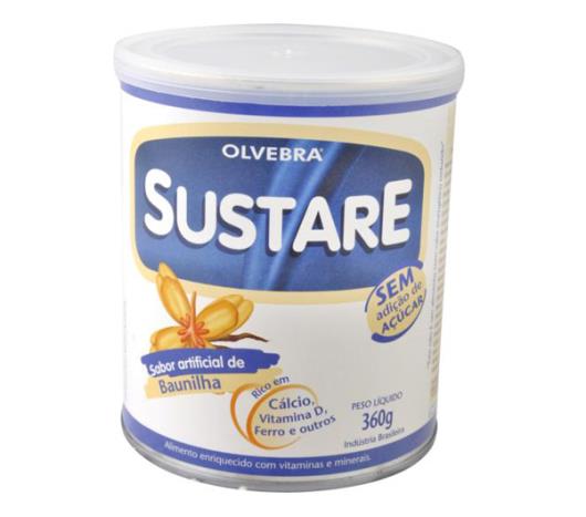 Sustare Olvebra sabor baunilha sem açúcar 360g - Imagem em destaque