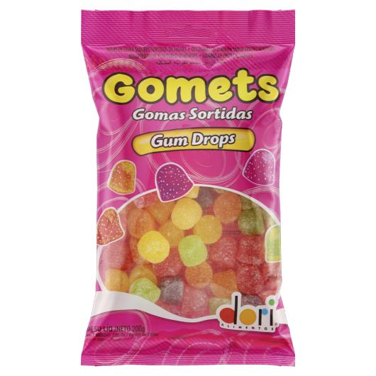 Bala de Goma Frutas Sortidas Gum Drops Dori Gomets Pacote 200g - Imagem em destaque