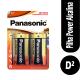 Pilha Panasonic alcalina gande D com 2 unidades - Imagem AESSA1.jpg em miniatúra