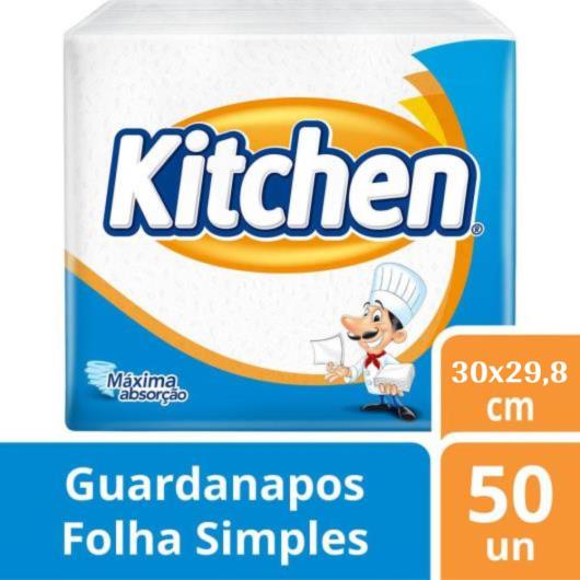 Guardanapo de Papel Folha Simples Kitchen 50 Unidades 30 X 29,8cm - Imagem em destaque