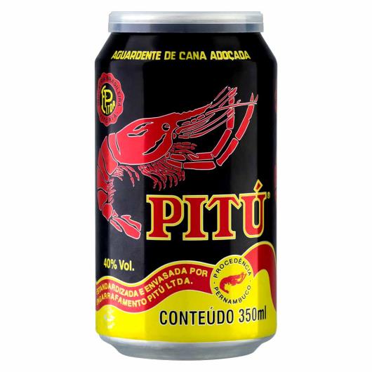 Aguardente de Cana Adoçada Pitú Lata 350ML - Imagem em destaque