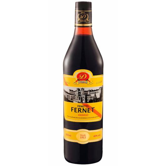 Aperitivo Dubar Fenetti Fernet vidro 900ml - Imagem em destaque