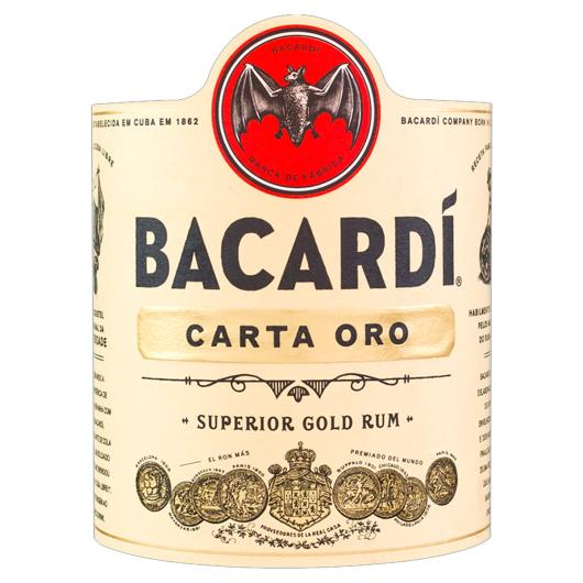 Rum Nacional Carta Ouro Bacardi Garrafa 980ml - Imagem em destaque