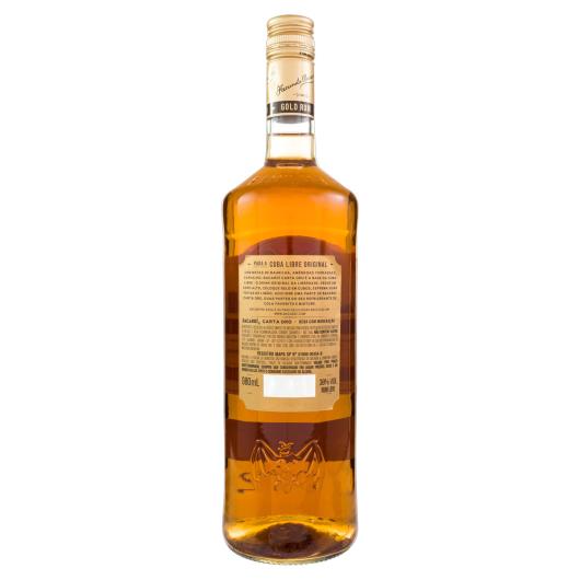 Rum Nacional Carta Ouro Bacardi Garrafa 980ml - Imagem em destaque