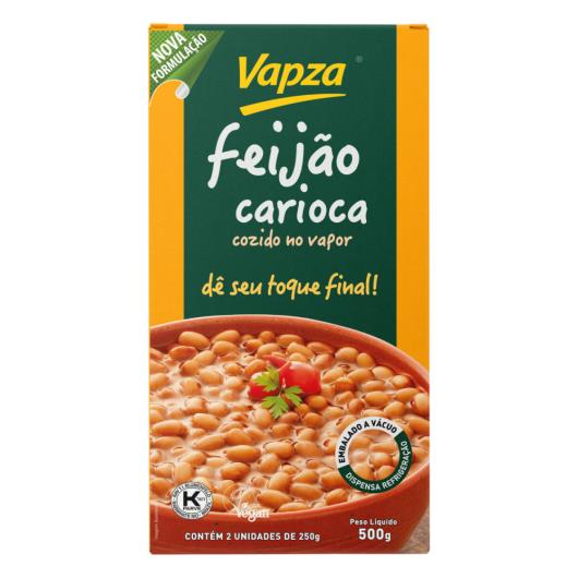 Feijão Carioca Cozido no Vapor Vapza Caixa 500g - Imagem em destaque