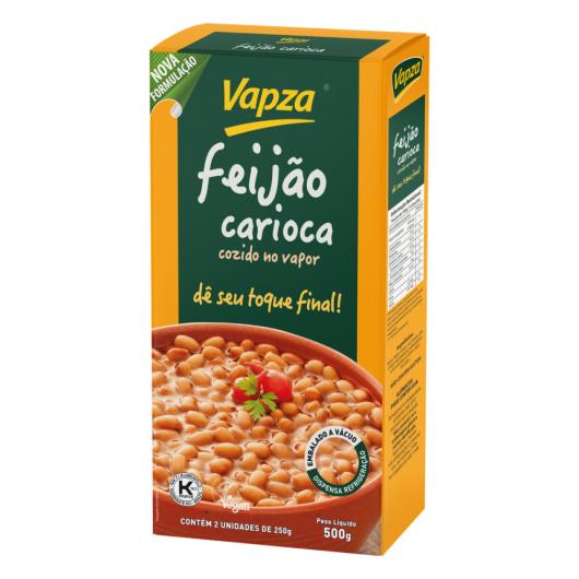 Feijão Carioca Cozido no Vapor Vapza Caixa 500g - Imagem em destaque