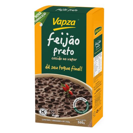 Feijão Preto Cozido no Vapor Vapza Caixa 500g - Imagem em destaque