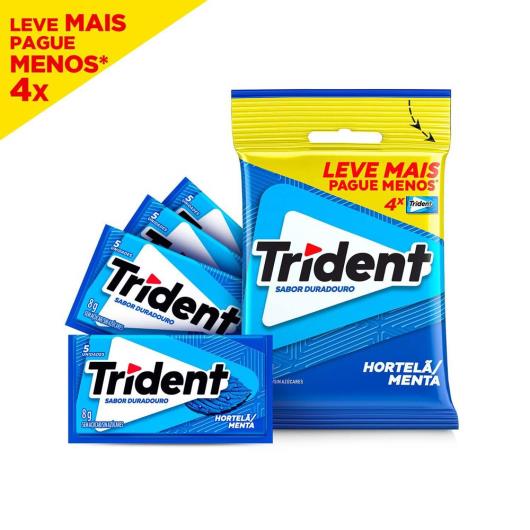 Chiclete Trident hortelã bag com 4 unidades - Imagem em destaque