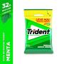 Chiclete Trident menta bag com 4 unidades 32g