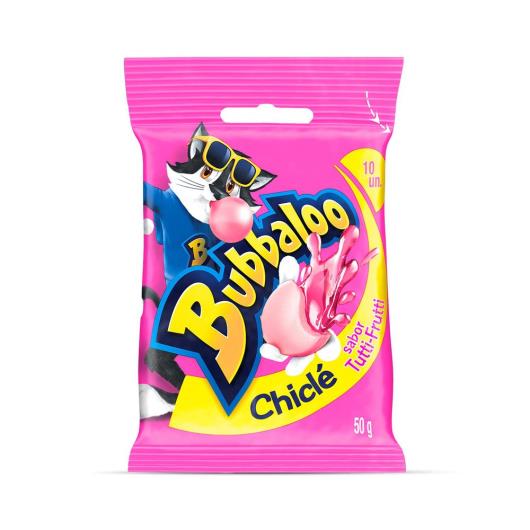 Chiclete Bubbaloo Tutti-Frutti bag com 10 unidades de 5g - Imagem em destaque