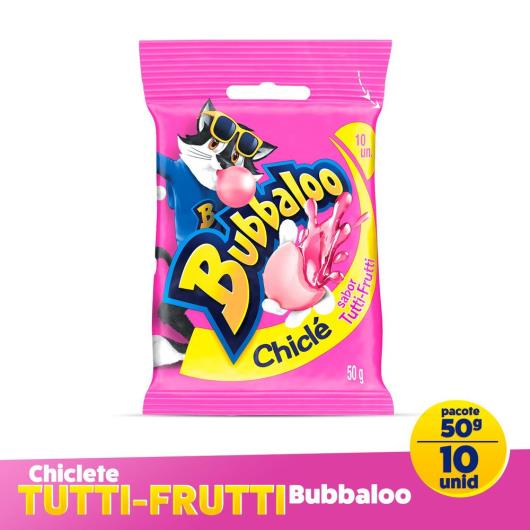 Chiclete Bubbaloo Tutti-Frutti bag com 10 unidades de 5g - Imagem em destaque