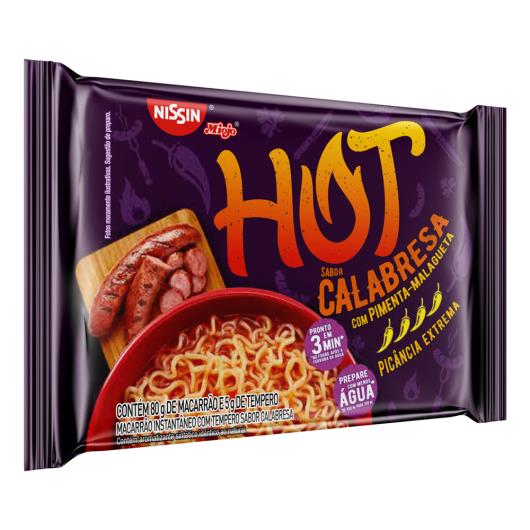 Macarrão Instantâneo Lámen Calabresa Nissin Miojo Hot Pacote 85g - Imagem em destaque