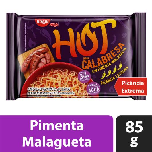 Macarrão Instantâneo Lámen Calabresa Nissin Miojo Hot Pacote 85g - Imagem em destaque