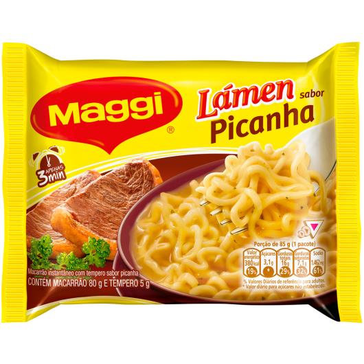 Macarrão instantâneo lámen sabor picanha Maggi 85g - Imagem em destaque