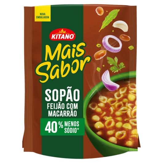 Sopão Feijão com Macarrão Kitano Mais Sabor Sachê 196g - Imagem em destaque