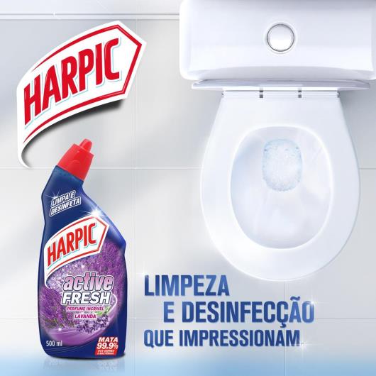 Desinfetante Líquido Harpic Active Fresh Lavanda 500ml - Imagem em destaque