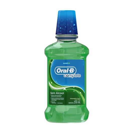 Enxaguante Bucal Zero Álcool Hortelã Oral-B Complete Cuidado Anticárie Frasco 250ml - Imagem em destaque