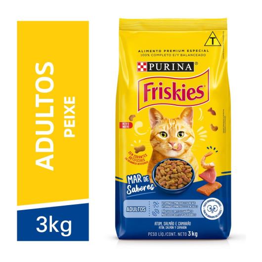 Ração FRISKIES gatos adultos peixes – Mar de sabores 3kg - Imagem em destaque