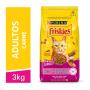 NESTLÉ® PURINA® FRISKIES® Ração Seca para Gatos Adultos Mix de Carnes 3kg