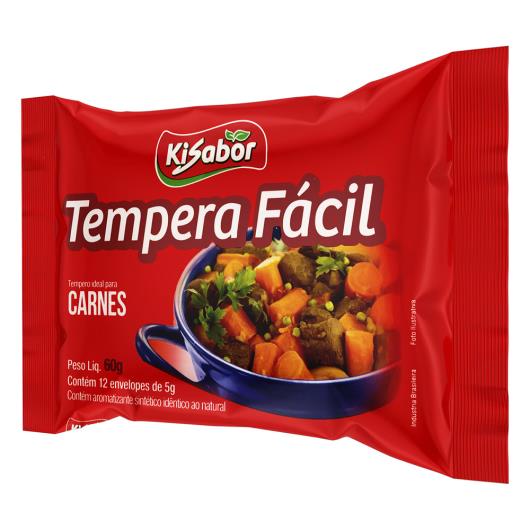 Tempero para Carnes Kisabor Tempera Fácil Pacote 60g 12 Unidades - Imagem em destaque