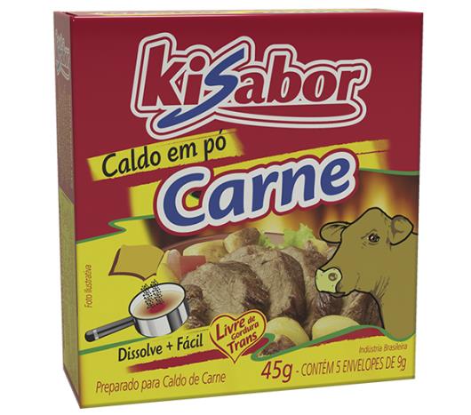 Caldo em pó Kisabor de carne 45g - Imagem em destaque