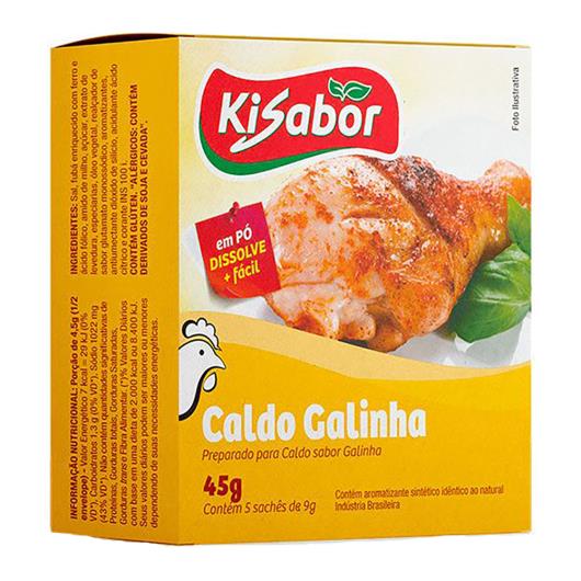 Caldo em pó Kisabor de galinha 45g - Imagem em destaque