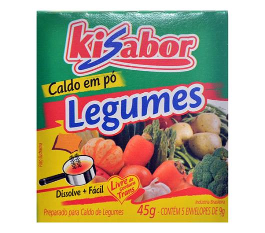 Caldo em pó Kisabor de legumes 45g - Imagem em destaque