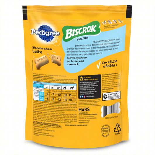 Petisco para Cães Filhotes Leite Pedigree Biscrok Pouch 300g - Imagem em destaque