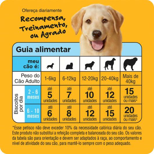 Petisco para Cães Filhotes Leite Pedigree Biscrok Pouch 300g - Imagem em destaque