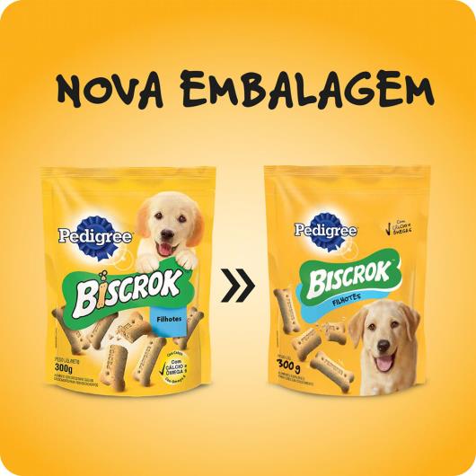 Petisco para Cães Filhotes Leite Pedigree Biscrok Pouch 300g - Imagem em destaque