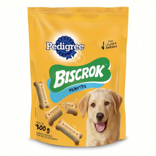 Petisco para Cães Filhotes Leite Pedigree Biscrok Pouch 300g - Imagem em destaque