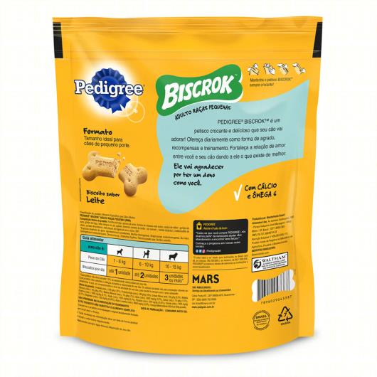 Petisco para Cães Adultos Raças Pequenas Leite Pedigree Biscrok Pouch 500g - Imagem em destaque