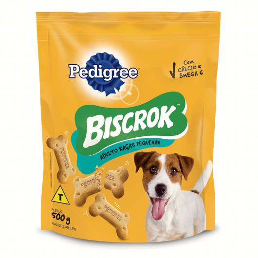 Petisco para Cães Adultos Raças Pequenas Leite Pedigree Biscrok Pouch 500g - Imagem em destaque