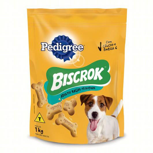 Petisco para Cães Adultos Raças Pequenas Leite Pedigree Biscrok Pouch 1kg - Imagem em destaque