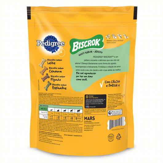 Petisco para Cães Adultos Pedigree Biscrok Multi Pouch 1kg - Imagem em destaque