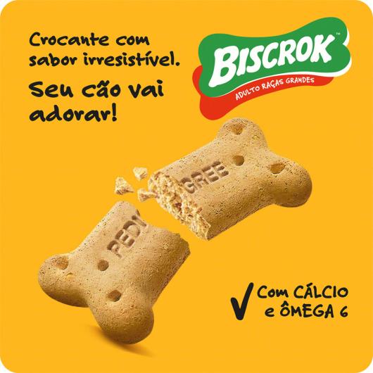 Petisco para Cães Adultos Raças Grandes Leite Pedigree Biscrok Pouch 500g - Imagem em destaque