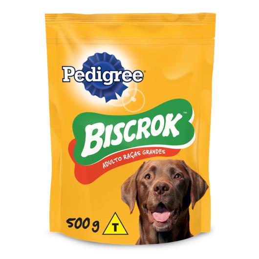 Petisco para Cães Adultos Raças Grandes Leite Pedigree Biscrok Pouch 500g - Imagem em destaque