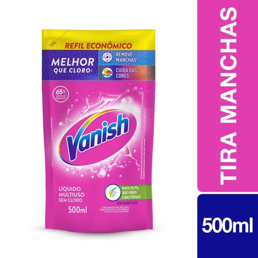 Tira Manchas em Gel Vanish Multiuso 500ml Refil Econômico para roupas coloridas - Imagem em destaque