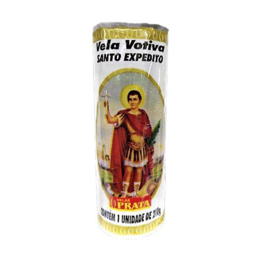 Vela Prata Votiva Santo Expedito - Imagem em destaque