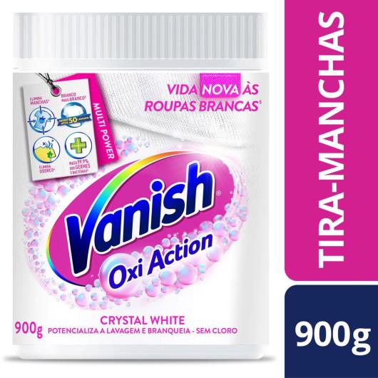 Tira Manchas em Pó Vanish Crystal White Oxi Action 900g para roupas brancas - Imagem em destaque