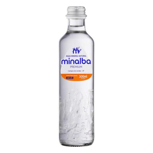 Água mineral com gás Minalba premium vidro 300ml - Imagem em destaque