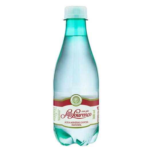 Água mineral com gás pet São Lourenço 300ml - Imagem em destaque