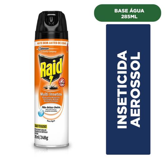 Inseticida Raid Multi-insetos Spray Base Água 285ml - Imagem em destaque
