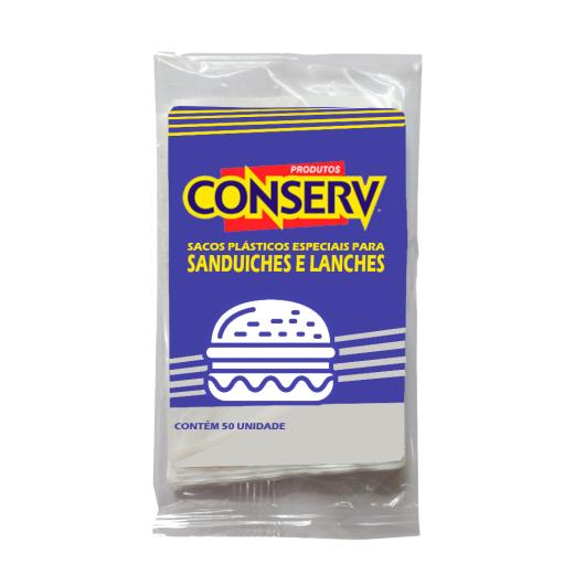 Saco Plástico Conserv para Sanduiches e lanches  50 unidades - Imagem em destaque