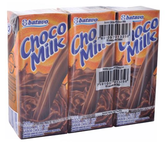 Bebida láctea Chocomilk de chocolate  3x200ml  600ml - Imagem em destaque