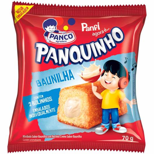 Mini bolo Panco Panquinho baunilha 70g - Imagem em destaque
