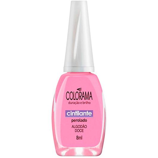 Esmalte cintilante perolado algodão doce Colorama 8ml - Imagem em destaque